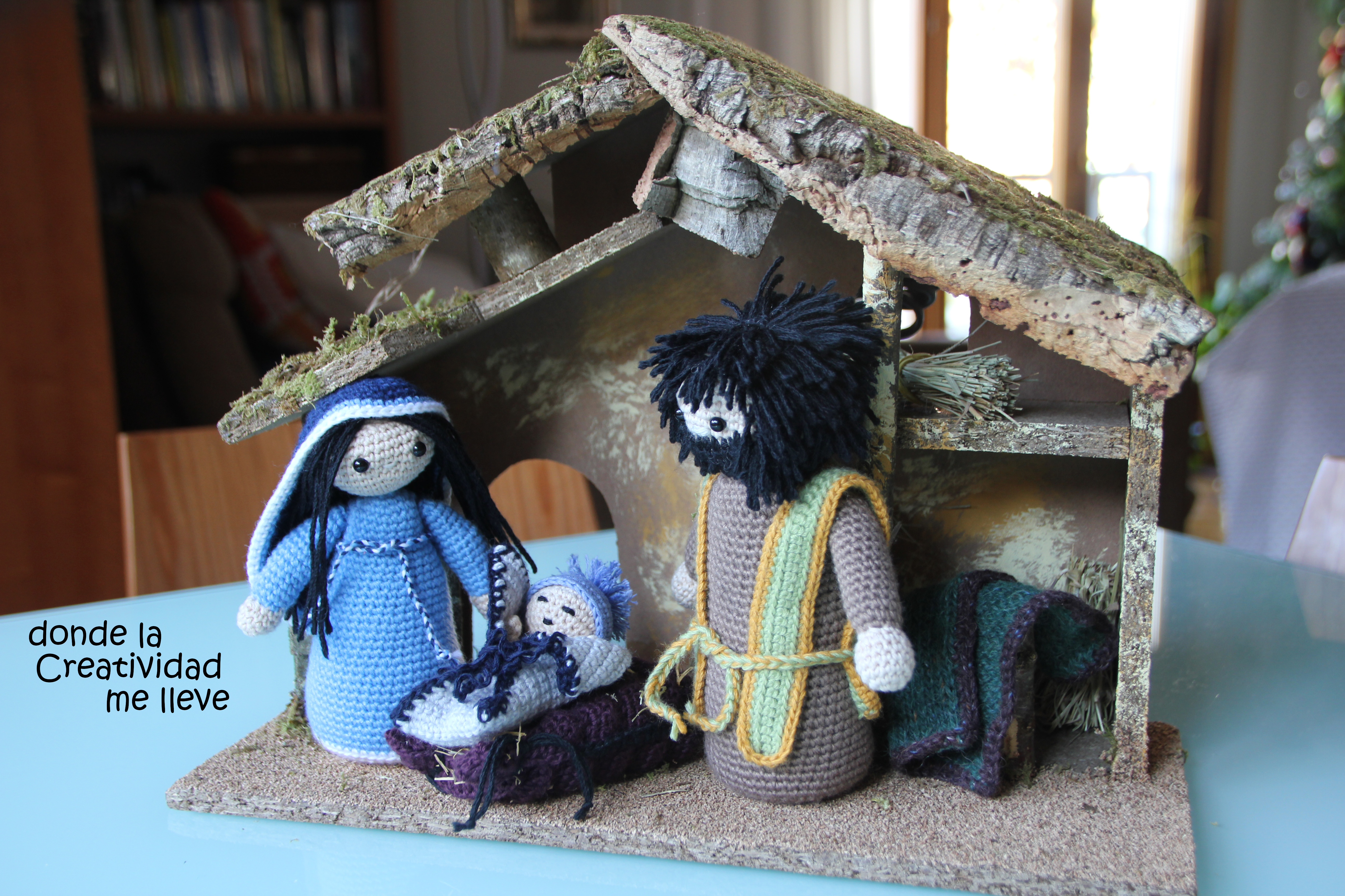 Nacimiento tejido en ganchillo